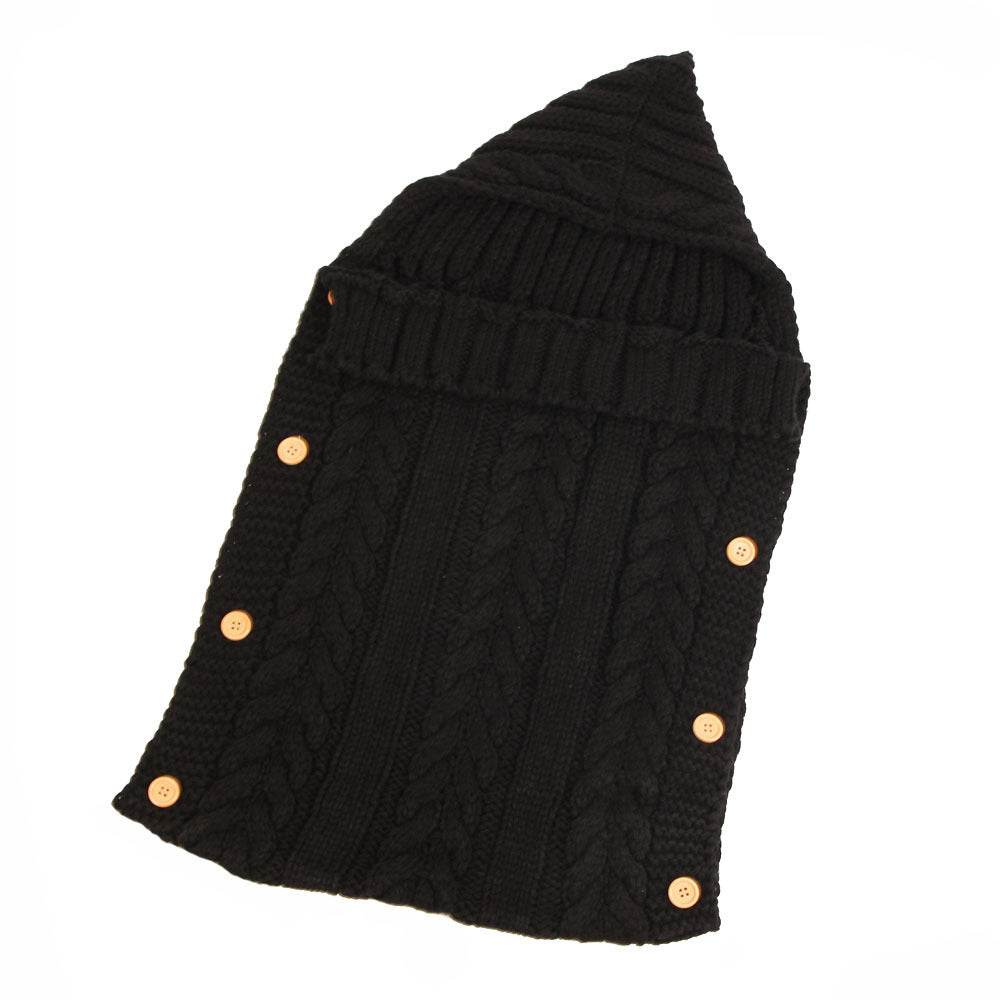 New Autumn Winter Newborn Baby Boy Girl Knit Sleeping Bag Clothes Infant Baby Pure Color Hold Blanket - Here2Save
