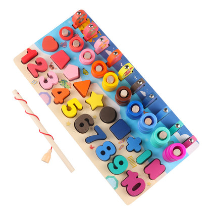 Wooden Children's Digital Toy Logarithmic Board