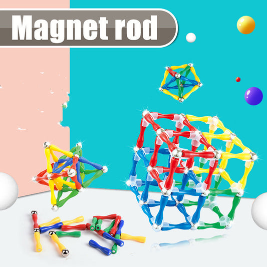 Magnet Boy And Girl Magnetic Rod Assembling Educational Toy