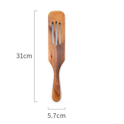 Teak Cooking Spatula Wood Spatula Salad Spatula - Here2Save