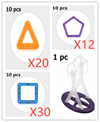 Piezas de bloques magnéticos modelo
