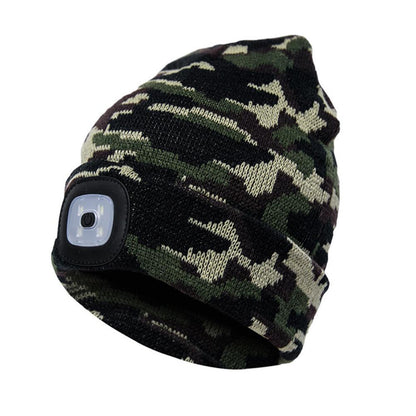 LED Knit Hat Button Cell Type Knitted Hat With Light Glowing