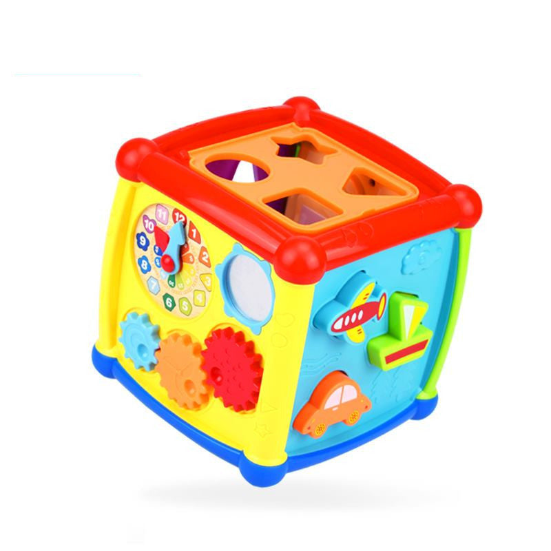 Children's Multifunctional Smart Cube Hexahedron Music Light Shape