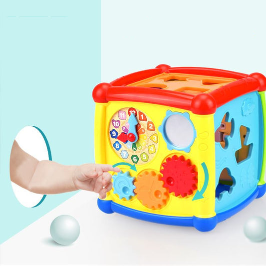 Children's Multifunctional Smart Cube Hexahedron Music Light Shape