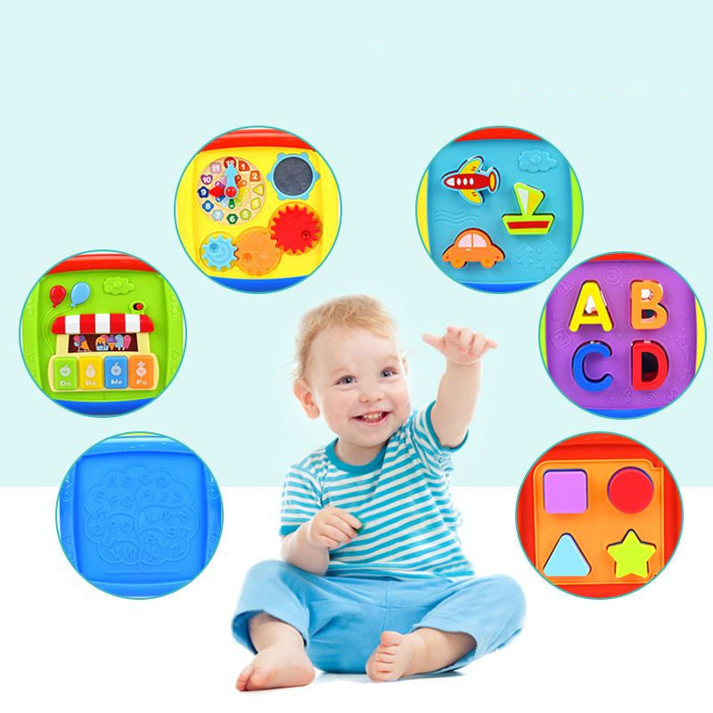 Children's Multifunctional Smart Cube Hexahedron Music Light Shape