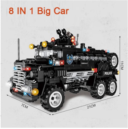 Building Blocks Small Particles Building Blocks Toys Combat Command Vehicle