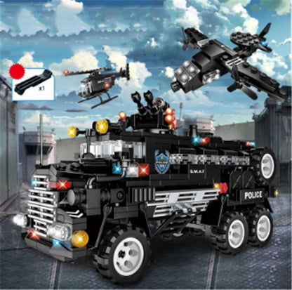 Building Blocks Small Particles Building Blocks Toys Combat Command Vehicle