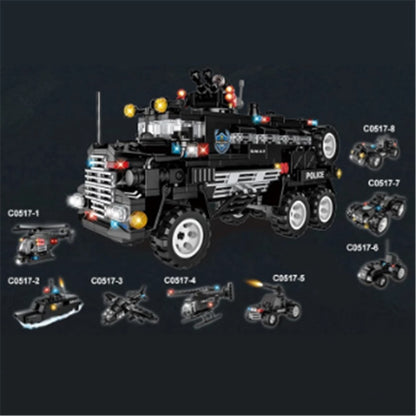 Building Blocks Small Particles Building Blocks Toys Combat Command Vehicle