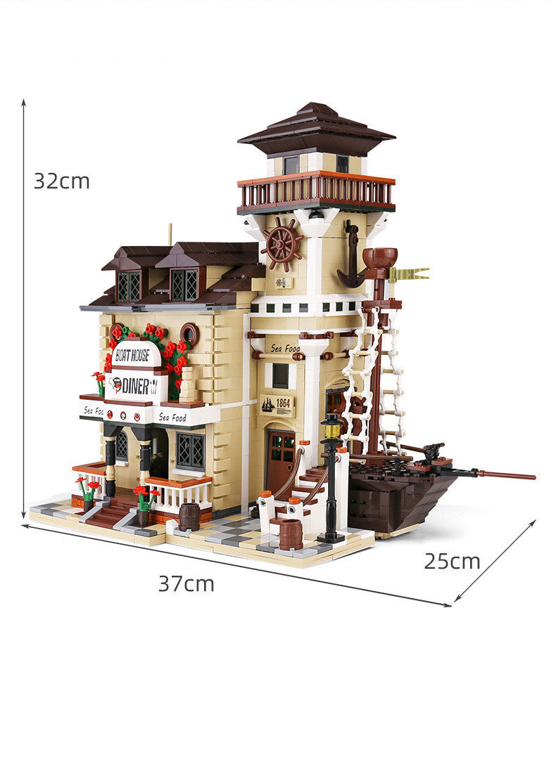 Assembling And Inserting Building Block Toy Model