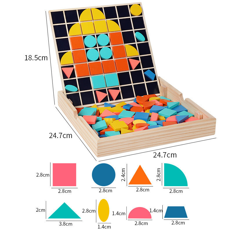 Multifunctional Learning Box Mosaic Tangram Puzzle