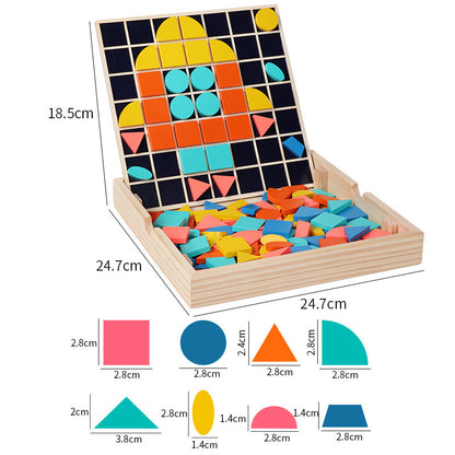 Multifunctional Learning Box Mosaic Tangram Puzzle