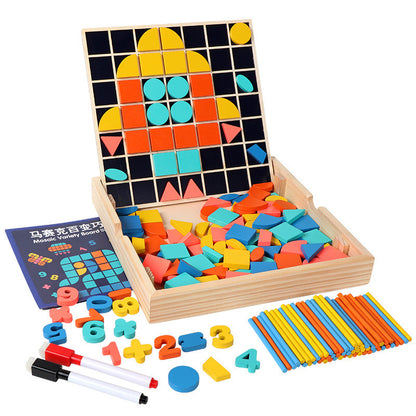 Multifunctional Learning Box Mosaic Tangram Puzzle