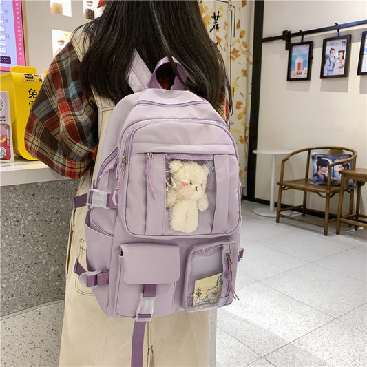 Mochila pequeña de gran capacidad para estudiantes de secundaria