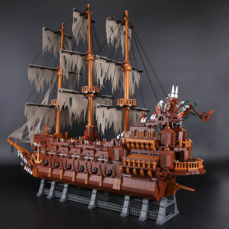 The Pirates Of the Caribbean Flying Dutchman Assembled Model Building Blocks