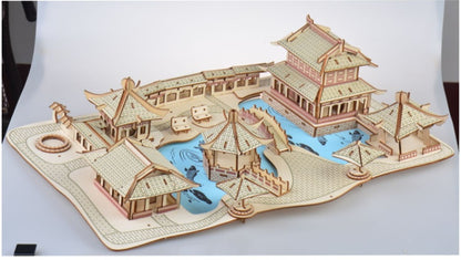 Laser Cutting Processing DIY Educational Toys Suzhou Garden