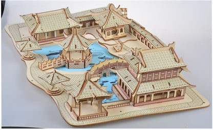 Laser Cutting Processing DIY Educational Toys Suzhou Garden