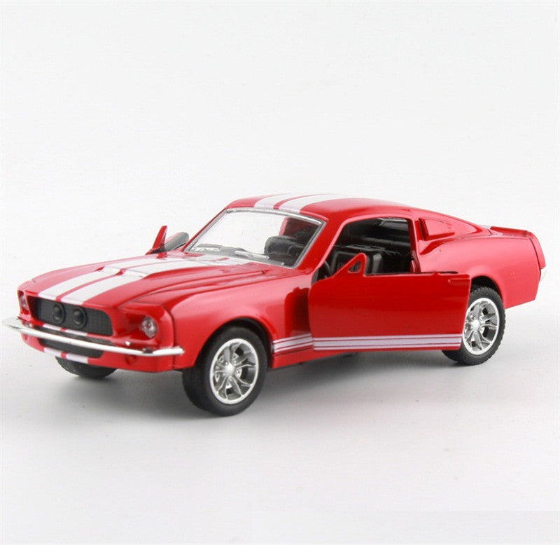 Mustang  Door Pull Back Alloy Car Alloy Toy Car Model