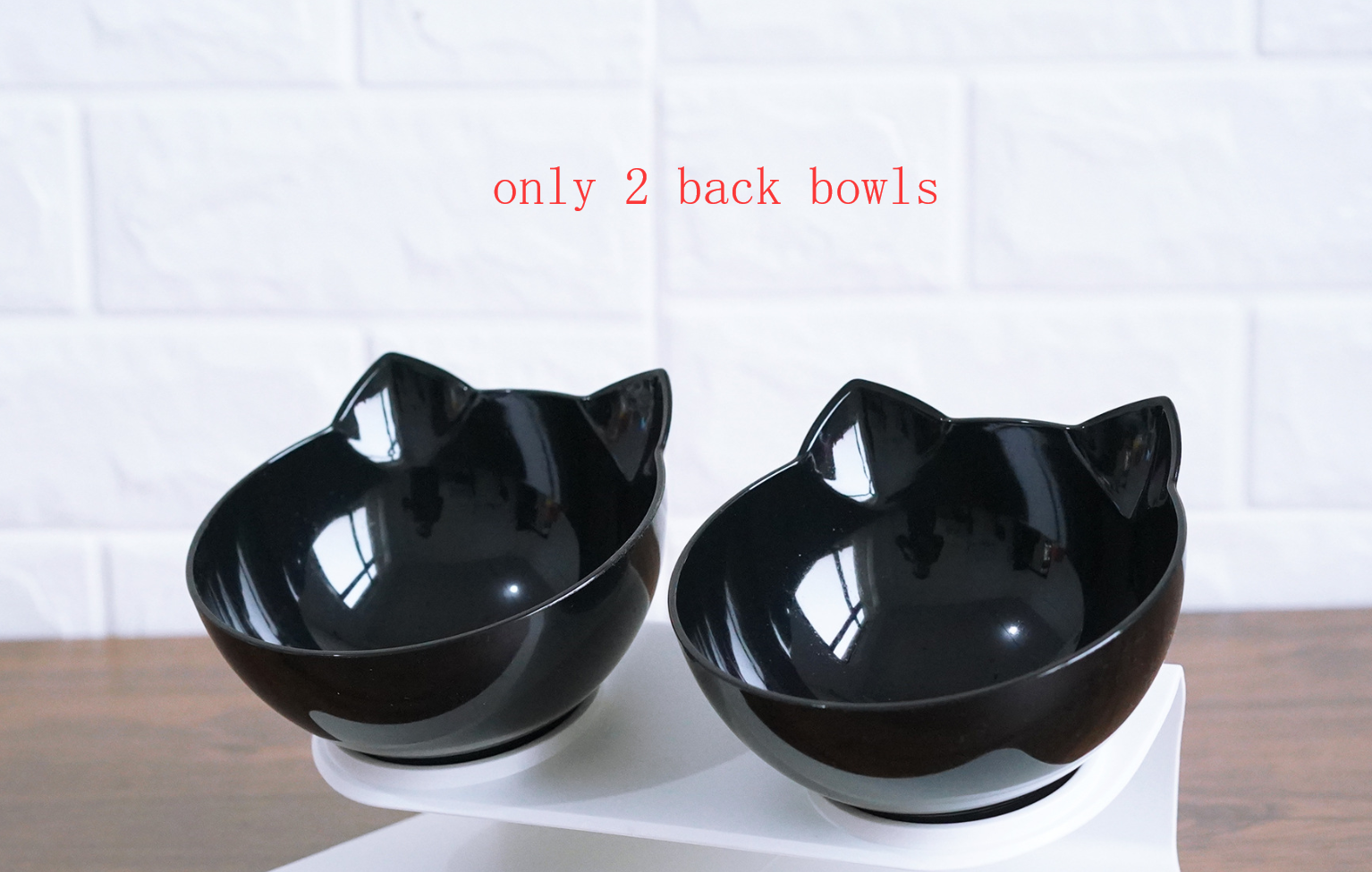 New Inclined Food Cat Ear Oblique Mouth Transparent Single Pet Bowl - Here2Save