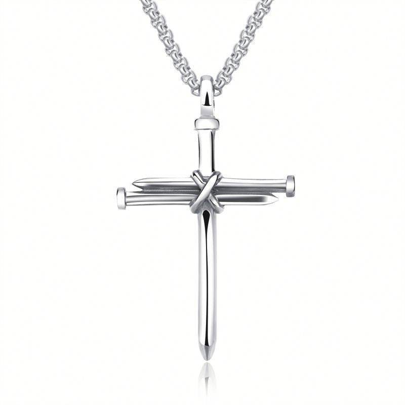 Stainless Steel Titanium Steel Alloy Nail Necklace - Here2Save