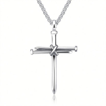 Stainless Steel Titanium Steel Alloy Nail Necklace - Here2Save