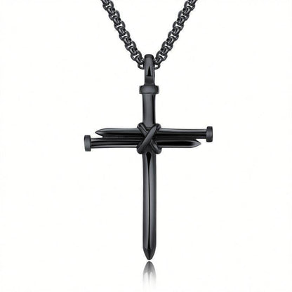 Stainless Steel Titanium Steel Alloy Nail Necklace - Here2Save