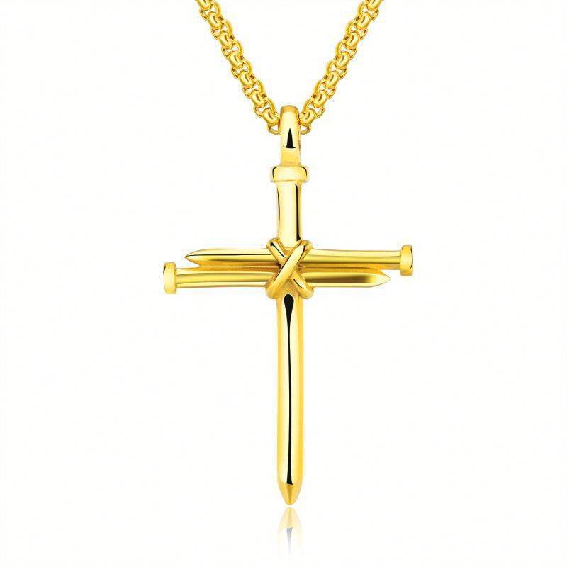 Stainless Steel Titanium Steel Alloy Nail Necklace - Here2Save