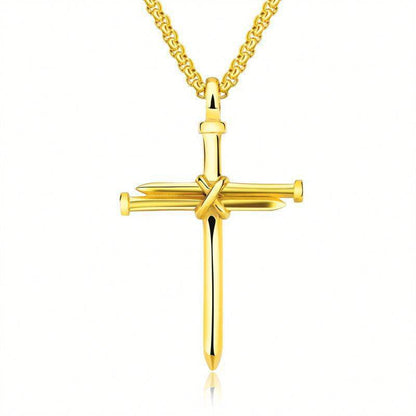 Stainless Steel Titanium Steel Alloy Nail Necklace - Here2Save