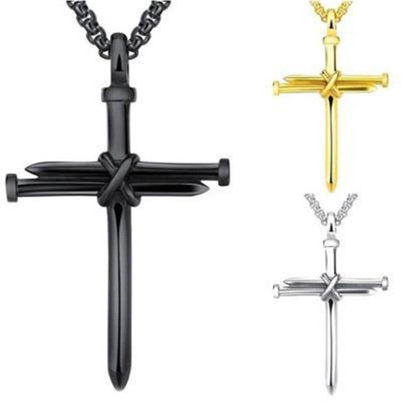 Stainless Steel Titanium Steel Alloy Nail Necklace - Here2Save