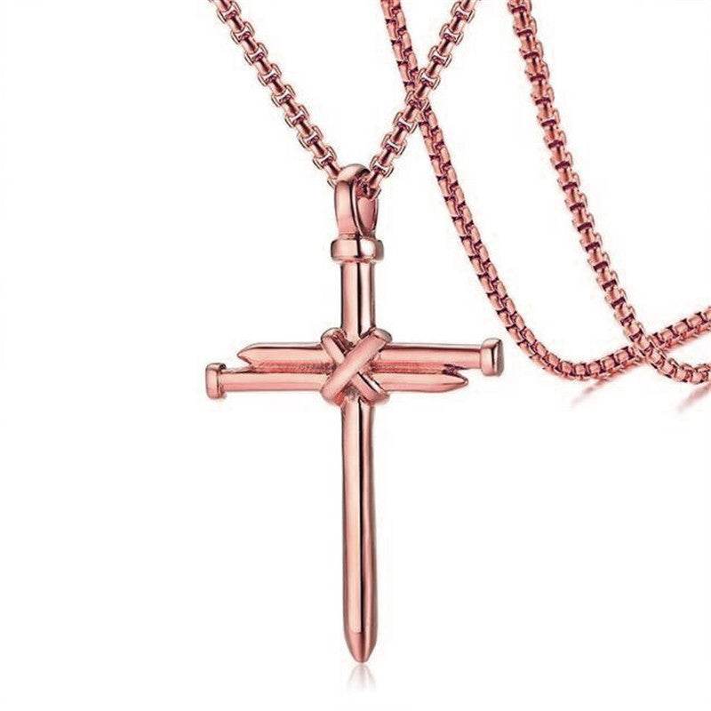 Stainless Steel Titanium Steel Alloy Nail Necklace - Here2Save