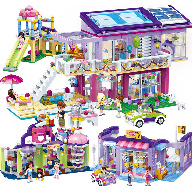 Modern Girl Puzzle Assembling And Inserting Diy Building Block Toys