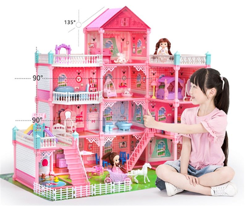 Play House Doll Set Simulation Villa Toy