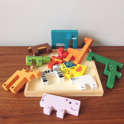 Creative Children's Building Blocks Wooden Educational Toys