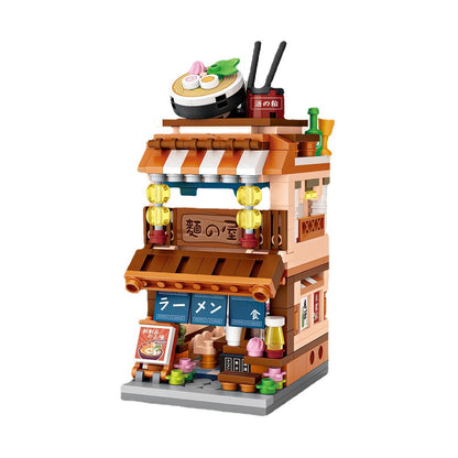 LOZ1653 Hot Spring House New Product Street View Small Particle Building Blocks Mini Children's Toy Building Block Toy Company Gift