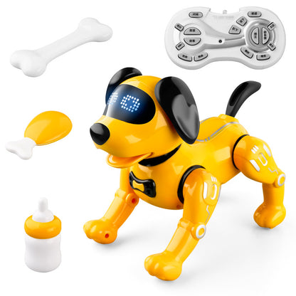 Perro Robot con Control remoto inteligente para niños, juguete educativo para edades tempranas, rompecabezas de interacción entre padres e hijos, mascota electrónica, regalo para chico