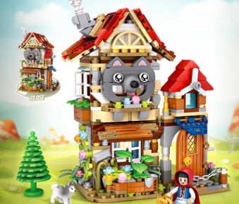 Christmas House Building Blocks  Children'S Toys Puzzle Assembling Creative Ornaments