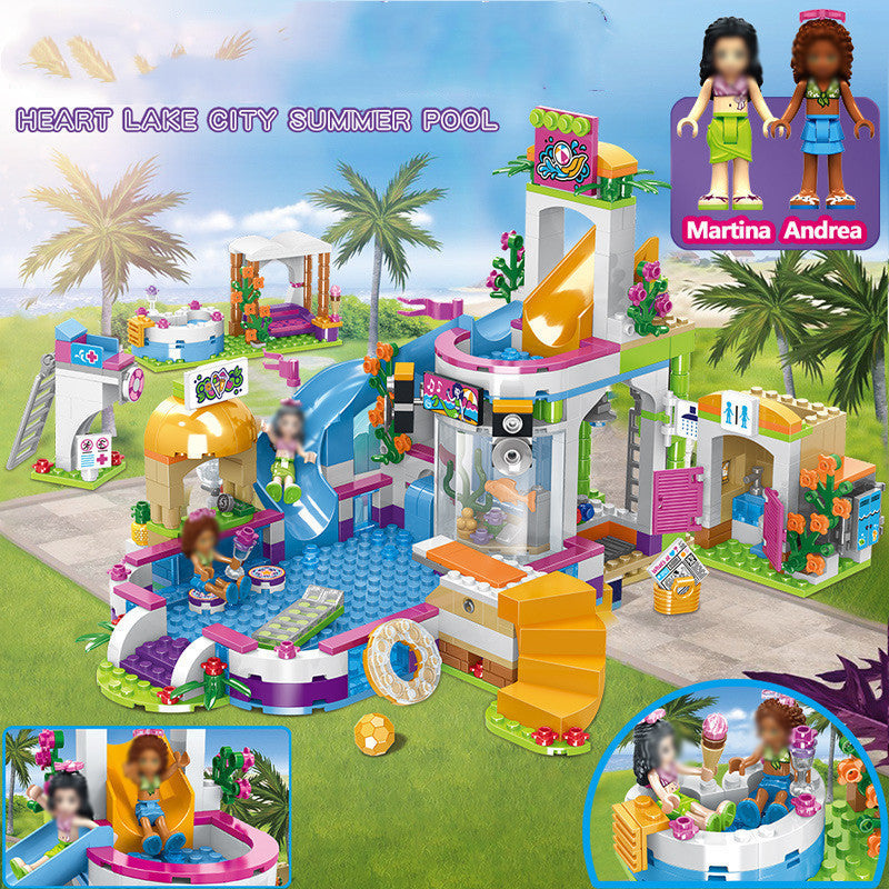 Compatible With  Block Girl Series Aisha Castle Romance Assembled Children'S New Year Toy Gift