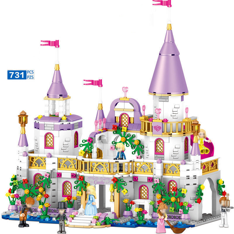 Compatible With  Block Girl Series Aisha Castle Romance Assembled Children'S New Year Toy Gift