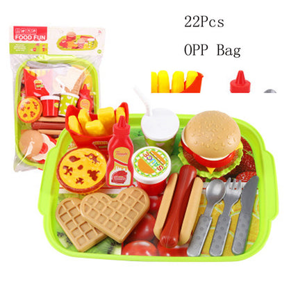 Simulation Hamburger Fries Children's Play House Simulation Food Toy