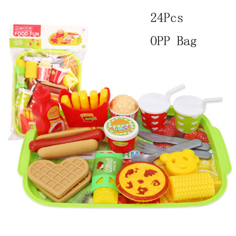 Simulation Hamburger Fries Children's Play House Simulation Food Toy