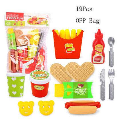 Simulation Hamburger Fries Children's Play House Simulation Food Toy