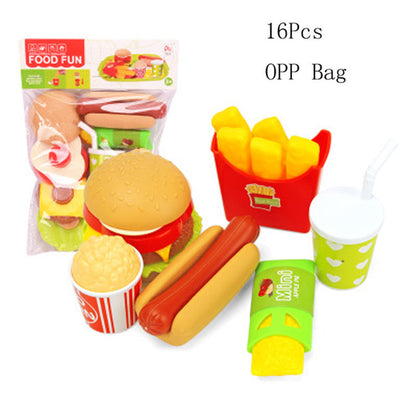 Simulation Hamburger Fries Children's Play House Simulation Food Toy