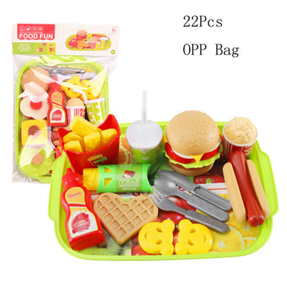 Simulation Hamburger Fries Children's Play House Simulation Food Toy