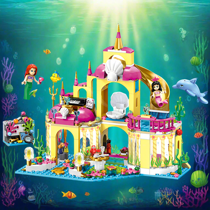 Mermaid Princess Underwater Palace Building Block Castle kids Toy