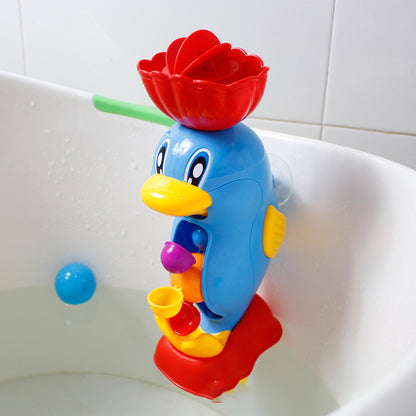 Baby Bath Toy Set With Rhubarb Duck