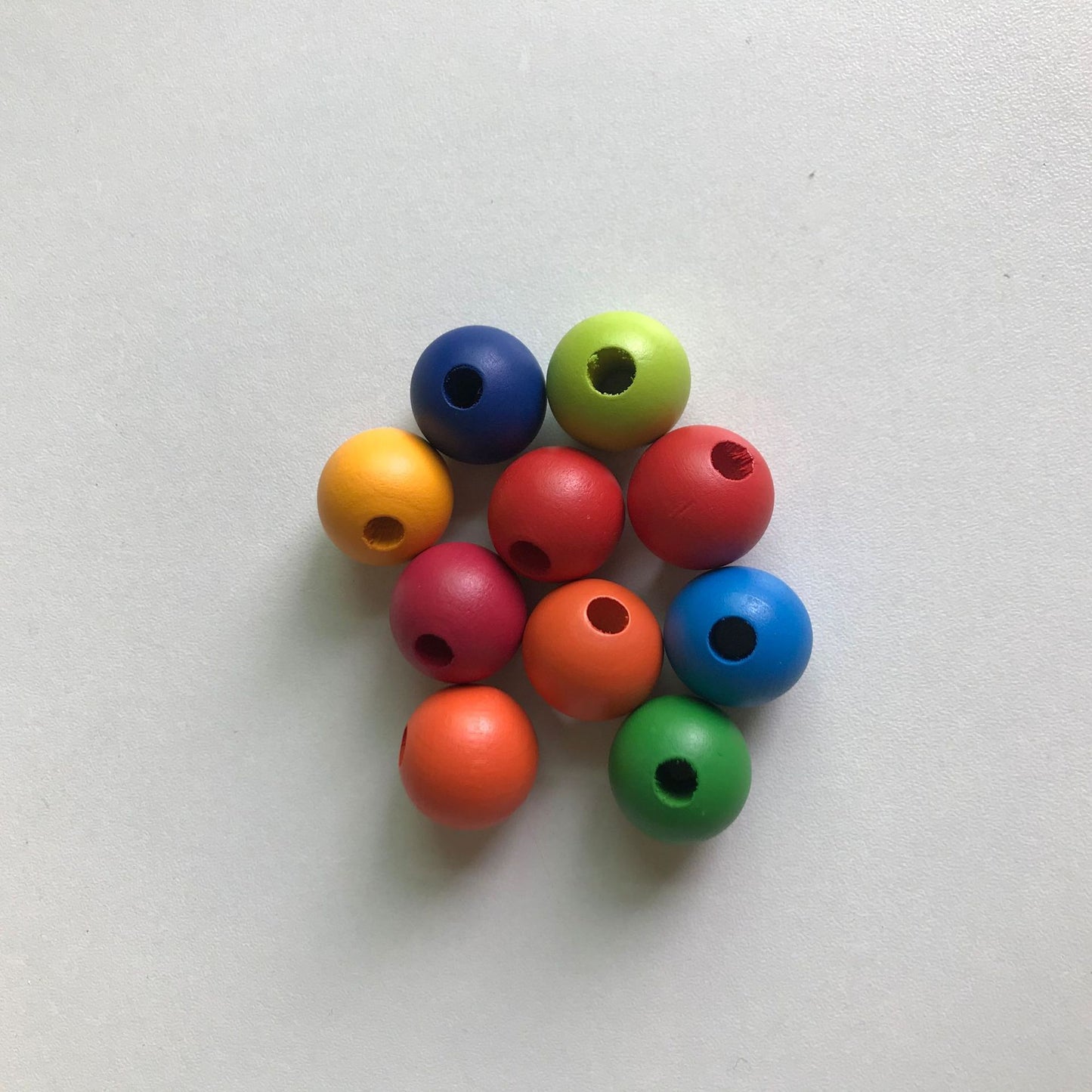 Rainbow Petal Wooden Ball Track Toy