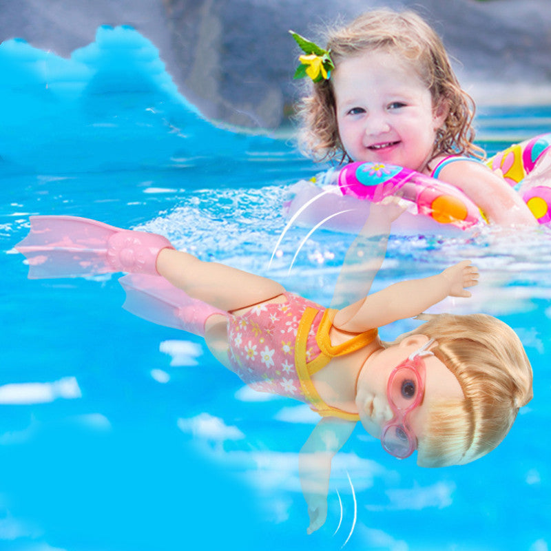 Electric floating swimming doll