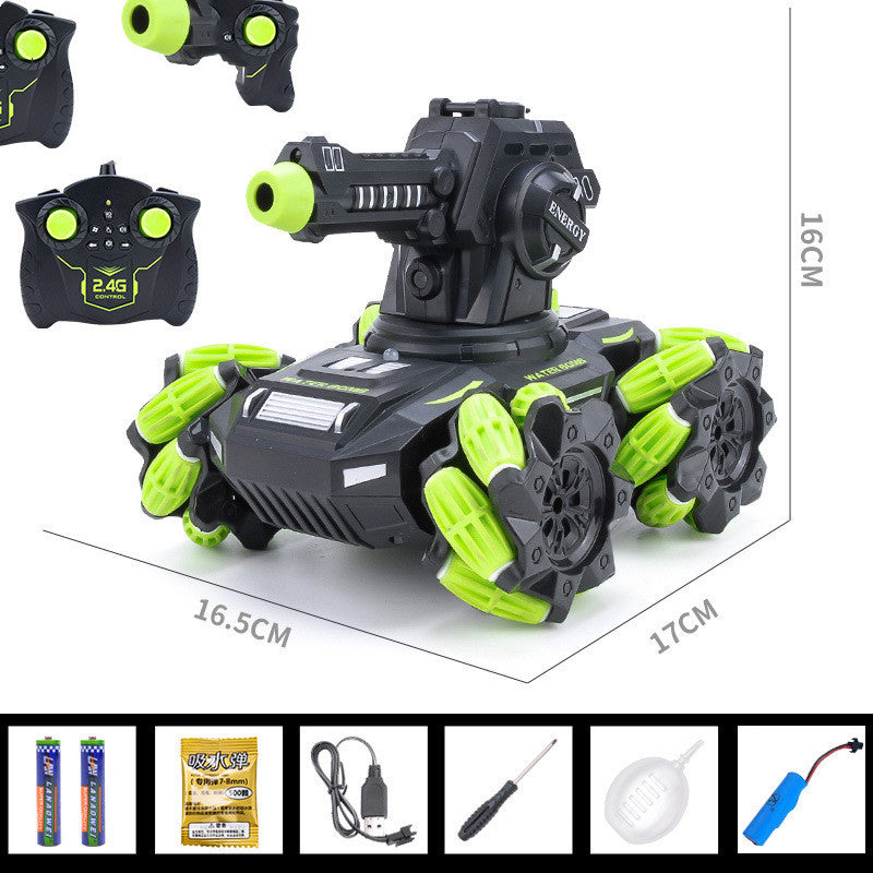 The Remote Control Tank Toy Car Can Be Charged By Launching Water Bombs