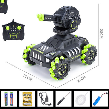 The Remote Control Tank Toy Car Can Be Charged By Launching Water Bombs