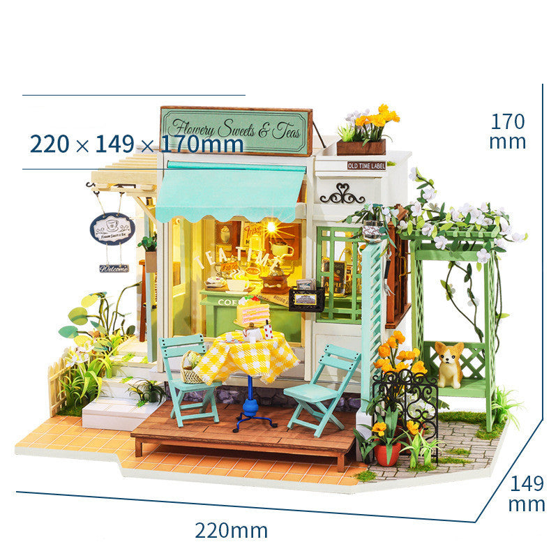 Hut Handmade Model Art House Leisure Time Afternoon Tea