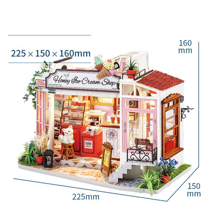 Hut Handmade Model Art House Leisure Time Afternoon Tea